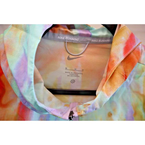 Nike DM7711-379 Women's Sz M Multicolor Tie Dye Lightweight Running Jacket - Picture 9 of 16